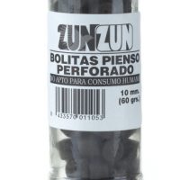 Bolitas de pienso perforado